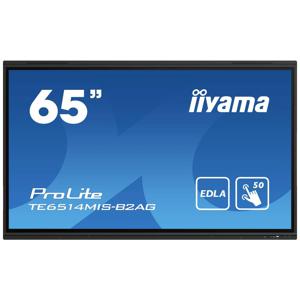 iiyama PROLITE TE6514MIS-B2AG Digitale signage flatscreen 165,1 cm (65") LCD Wifi 435 cd/m² 4K Ultra HD Zwart Touchscreen Type processor Android 24/7