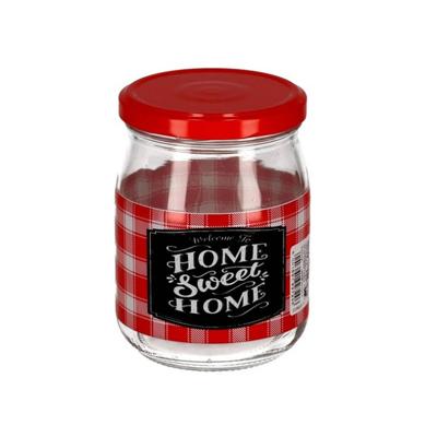 1x Transparante jampotjes/jampotten met schroefdop van glas 500 ml - Voorraadpot 1x Transparante jampotjes/jampotten met schroefdop van glas 500 ml - Voorraadpot