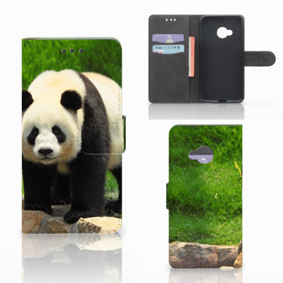 HTC U Play Telefoonhoesje met Pasjes Panda HTC U Play Telefoonhoesje met Pasjes Panda