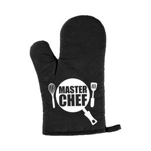 Vaderdag cadeau BBQ handschoen Masterchef zwart   -