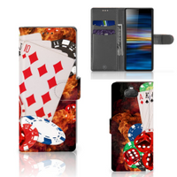 Sony Xperia 10 Wallet Case met Pasjes Casino