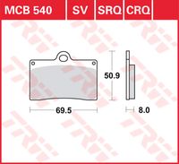 TRW Remblokken, en remschoenen voor de moto, MCB540CRQ Hyper carbon - thumbnail