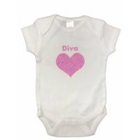 Soft Touch Romper Diva Meisjes Katoen Wit/roze Maat 50/56