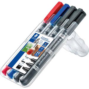 Staedtler Lumocolor 348 SWP4 Permanent marker Willekeurige kleur (geen keuze mogelijk) Watervast: Ja