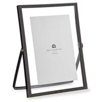 Giftdecor Fotolijstje voor 10 x 15 cm foto - zwart - metaal - Modern - frame 16 x 21 cm   - - thumbnail