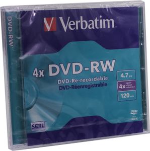 Verbatim DVD-RW 4X 5st. Jewelcase