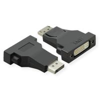 Value 12.99.3157 DisplayPort-kabel DisplayPort / DVI Adapterkabel DisplayPort-stekker, DVI-D 24+1-polige bus 0.15 m Zwart