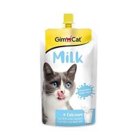 GimCat Milk – kattenmelk uit echte volle melk met verminderd lactosegehalte, voor gezonde botten – 1 zakje (1 x 200 g)