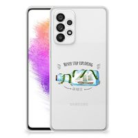 Samsung Galaxy A73 5G Telefoonhoesje met Naam Boho Bottle