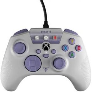 Turtle Beach REACT-R Paars, Wit USB Gamepad Analoog/digitaal PC, Xbox One, Xbox Series S, Xbox Series X