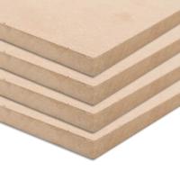 vidaXL MDF platen vierkant 60x60 cm 25 mm 4 st