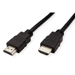 ROLINE GREEN HDMI High Speed kabel met Ethernet M-M, TPE, zwart, 2 m