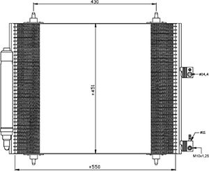 Condensor, airconditioning 35669