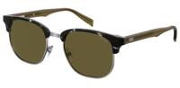 Levi's zonnebril 5002/S unisex cat. 3 wayfarer hars bruin/groen