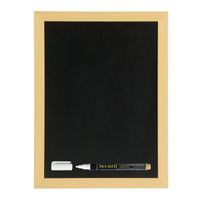 Zwart krijtbord/schoolbord met 1 stift 40 x 60 cm   - - thumbnail