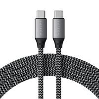 SATECHI USB-C Naar USB-C 100W Oplaadkabel Voor USB Type-C Apparaten - 2 Meter (6.5 Feet) - Voor M2/ M1 Macbook Pro/Air, M2/ M1 iPad Pro/Air, M2 Mac Mini, iMac M1