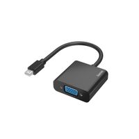 Hama 00200333 Mini-displayport / VGA Adapter [1x Britse stekker - 1x Mini-DisplayPort stekker] Zwart