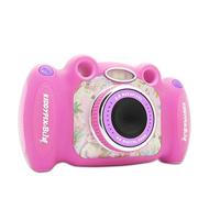 Kiddypix 'Blizz' kindercamera met webcam-functie, rubberen buitenkant, geïntegreerde games, roze