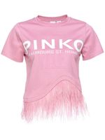 PINKO t-shirt à logo imprimé - Rose