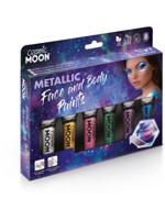 Cosmic Moon Metallic Face Body Paint Diverse Kleuren Tubes