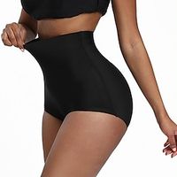 Dames Korte broek Corrigerend ondergoed Zwart Kleur Modieus Corrigerend ondergoed Korsetten Casual / Dagelijks Hoge Elasticiteit Korte Buikcontrole Effen S M L XL 2XL Lightinthebox