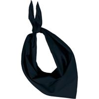 Bandana/hals zakdoek - zwart - voor kind en volwassenen - polyester/katoen - thumbnail