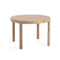 Kave Home Uitschuifbare Ronde Eettafel Colleen Eiken, 120-170 x 120cm - Naturel