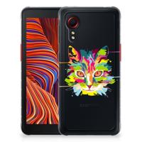 Samsung Galaxy Xcover 5 Telefoonhoesje met Naam Cat Color