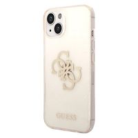 Guess Glitter 4G Big Logo iPhone 14 Plus Hybride Hoesje - Goud - thumbnail