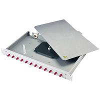 Telegärtner H02030A9000 messing paneel, 19 inch, ethernet, wit