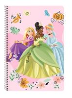 Safta Princesas Disney Magical Notitieboek, 80 vellen, harde omslag, ideaal voor kinderen van verschillende leeftijden, comfortabel en veelzijdig, kwaliteit en duurzaamheid, 21,5 x 31 cm, roze en beige