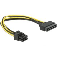 Delock 82924 PCI Express SATA-kabel 15 stekker naar 6 stekkers PCI-E, 20 cm
