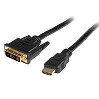 StarTech.com HDMI® naar DVI-D kabel 2m (mannelijk/mannelijk) - HDMI/DVI adapterkabel met vergulde contacten - HDMI/DVI videokabel zwart