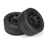 Proline 1/6 Menace HP BELTED Fr/Rr 5.7" MT Tires Mounted 24mm Blk Raid (2) - X-Maxx/Kraton 8S