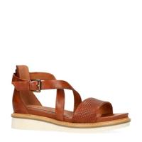 No Stress leren sandalen cognac