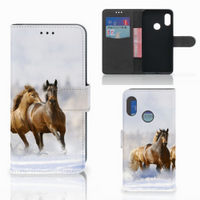 Xiaomi Mi A2 Lite Telefoonhoesje met Pasjes Paarden - thumbnail