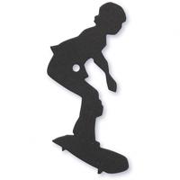 Happy Moments silhouette skater zwart 56 x 67 mm 10 stuks