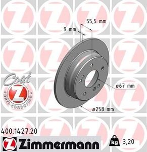 Remschijf Coat Z 400142720