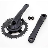 Cortina Crankstel 38t black matt - thumbnail