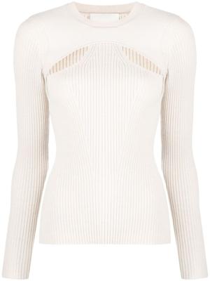 ISABEL MARANT Zana ribgebreide trui - Beige