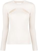 ISABEL MARANT Zana ribgebreide trui - Beige
