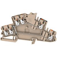 Weidmüller 2531310000 Doorgangsserieklem 5.10 mm Push-In-klem Beige 50 stuk(s)