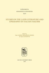 Studies in Latin Literature and Epigraphy in Italian Fascism - - ebook