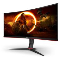 AOC G2 CU34G2X/BK computer monitor 86,4 cm (34") 3440 x 1440 Pixels Quad HD LED Zwart - thumbnail