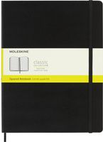 Notitieboek Moleskine XL 190x250mm ruit 5x5 hard cover zwart