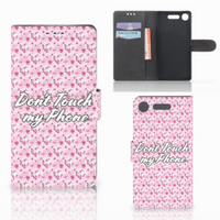 Sony Xperia XZ1 Portemonnee Hoesje Flowers Pink DTMP