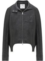 Courrèges veste bomber à fermeture zippée - Noir