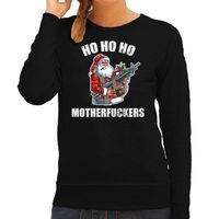 Hohoho motherfuckers foute Kerstsweater / Kersttrui zwart voor dames 2XL  - - thumbnail