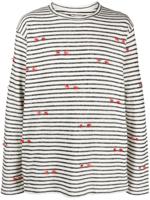 Henrik Vibskov Gestreept T-shirt van biologisch katoen - Wit