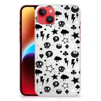 Silicone Back Case iPhone 14 Plus Silver Punk